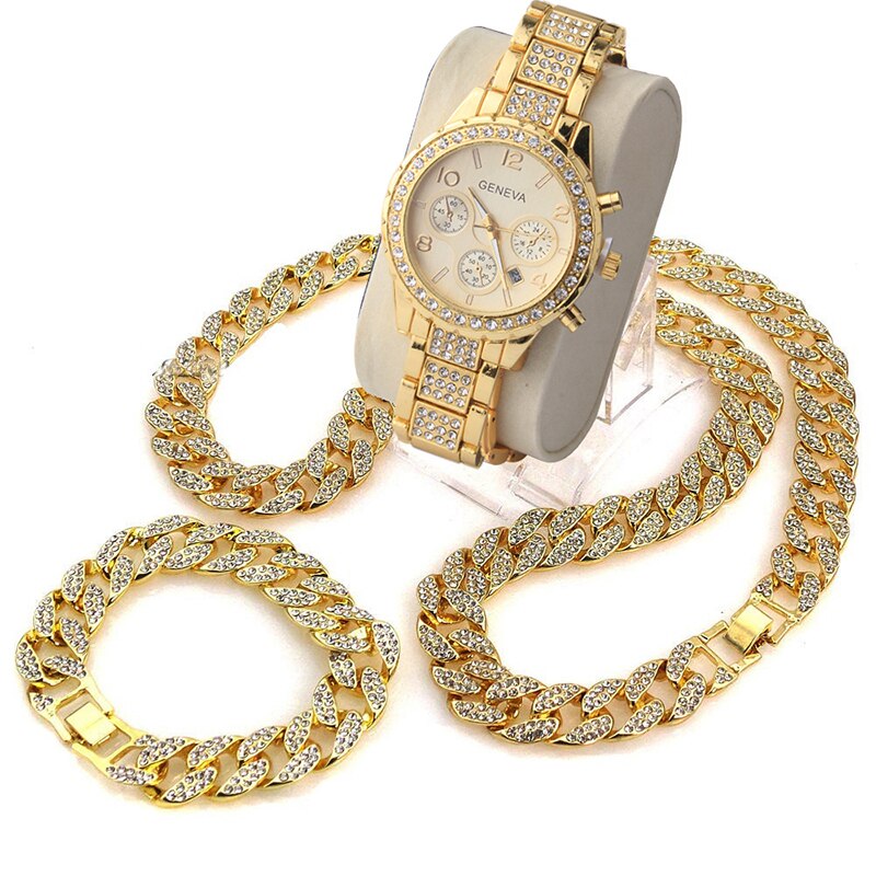 3 / Blingbling  Shining Stones Watch 18 &Iced..